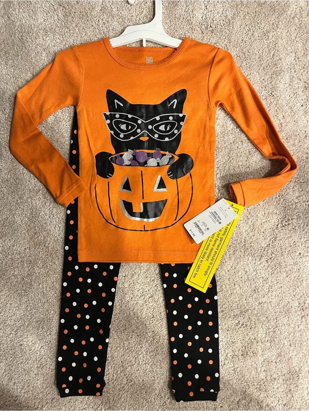 NEW Carter's Halloween Cat Pajama Set size 3T